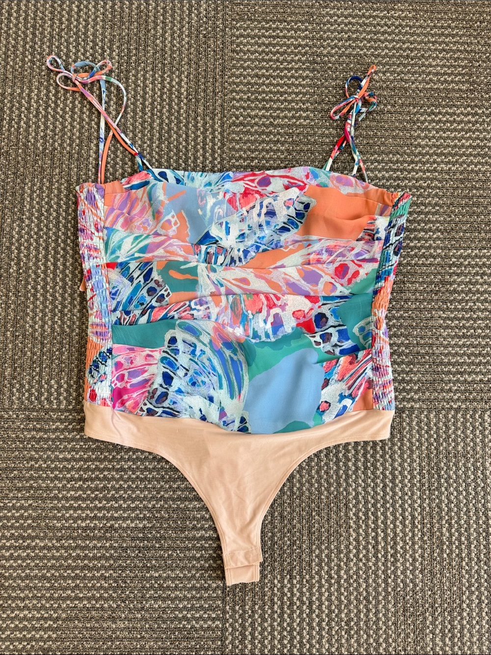 Amanda Uprichard Lavinia Bodysuit in Papillon, size S - Picture 5 of 11